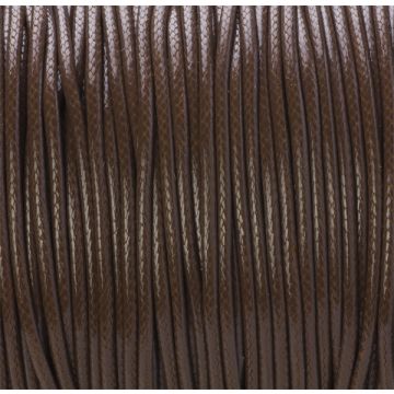 Sznurek powlekany brązowy 2mm