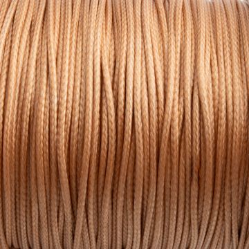 Sznurek powlekany złoty 1mm