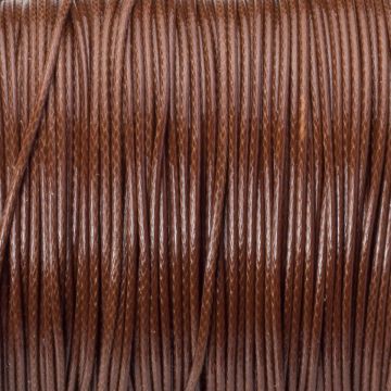 Sznurek powlekany brązowy 1mm