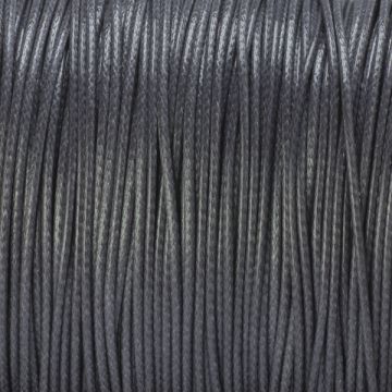 Sznurek powlekany ciemno szary 1mm