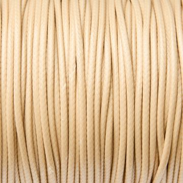 Sznurek powlekany kremowy 2mm
