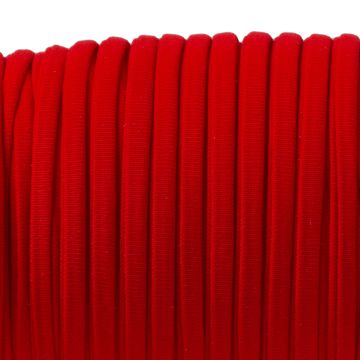 Sznurek lycra czerwony 5mm