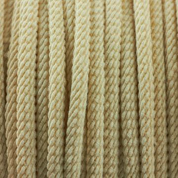 Sznurek skręcany kremowy 3mm