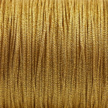 Sznurek pleciony złoty 1mm