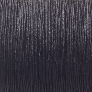 Sznurek pleciony do makramy czarny 1mm