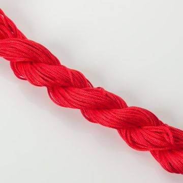 Sznurek do makramy czerwony 0.8mm