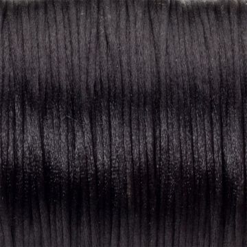 Sznurek gorsetowy czarny 1mm