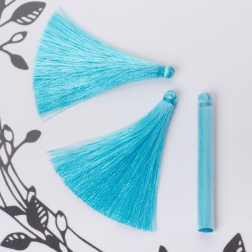 Chwost z wiskozy błękitny 6,5cm