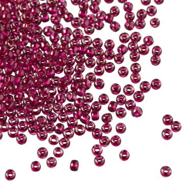 Koraliki TOHO Round 11/0 Inside-Color Lt Amethyst/Fuscia Lined