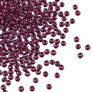 Koraliki TOHO Round 11/0 Inside Color Grey/Magenta Lined