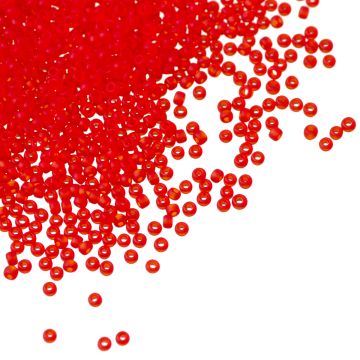 Koraliki TOHO Round 15/0 Transparent-Frosted Siam Ruby