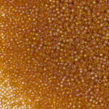 Koraliki TOHO Round 15/0 Trans-Rainbow-Frosted Dark Topaz