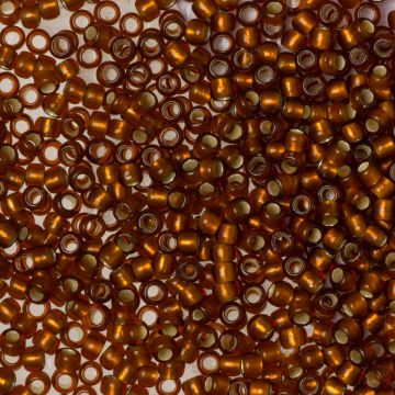 Koraliki TOHO Round 8/0 Silver-Lined Frosted Smoky Topaz