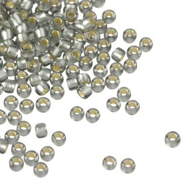 Koraliki TOHO Round 8/0 Silver-Lined Frosted Black Diamond