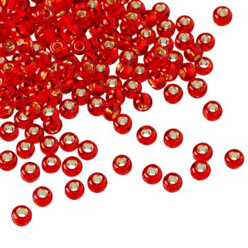 Koraliki TOHO Round 8/0 Silver-Lined Siam Ruby