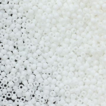 Koraliki TOHO Round 11/0 Matte-Color Opaque White