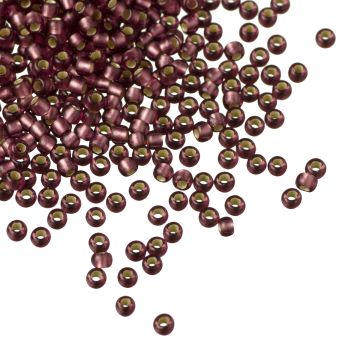 Koraliki TOHO Round 11/0 Silver-Lined Frosted Med Amethyst