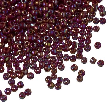 Koraliki TOHO Round 11/0 Opaque-Rainbow Oxblood