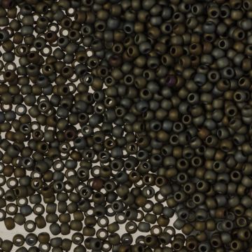 Koraliki TOHO Round Frosted Metallic Iris Brown 11/0