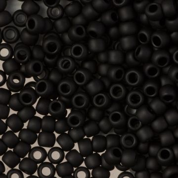 Koraliki TOHO Round 6/0 Opaque-Frosted Jet