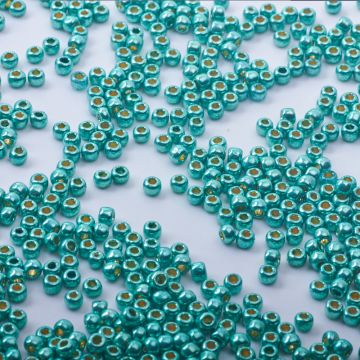 Koraliki TOHO - Round 6/0  PermaFinish Galvanized Green Teal