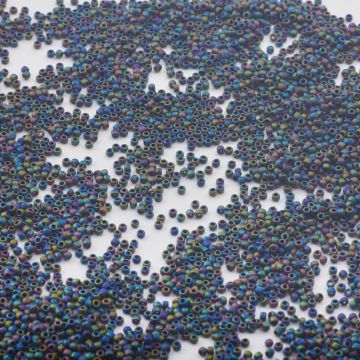 Koraliki TOHO - Round 15/0  Opaque-Frosted-Rainbow Iris
