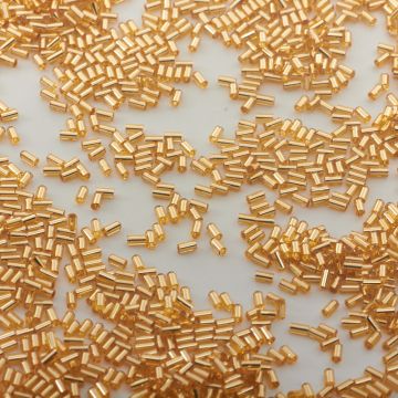 TOHO - Bugle #1   Silver-Lined Lt Topaz