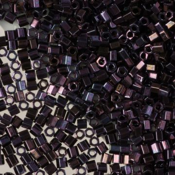 Koraliki TOHO Hex 8/0 Metallic - Amethyst Gun Metal