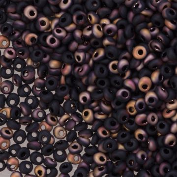 Koraliki TOHO Magatama 3mm HYBRID Frosted Jet Apollo