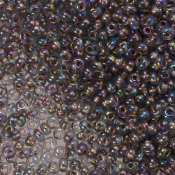 Koraliki TOHO Magatama 3mm Gold-Lined Rainbow Black Diamond
