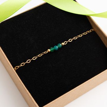 Bransoletka z agatem 4mm