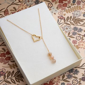 Naszyjnik z cytrynem 8mm