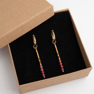 Kolczyki z jadeitem 3mm