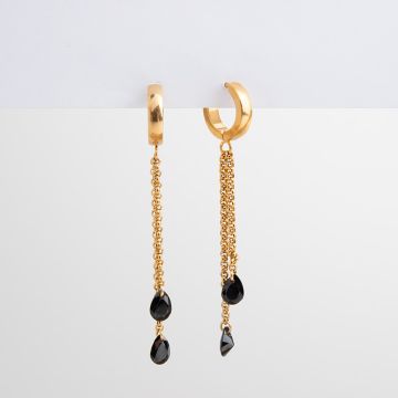 Wiszące kolczyki z cyrkonią