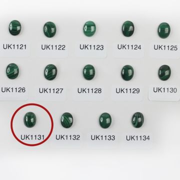 Malachit naturalny kaboszon owal 10mm