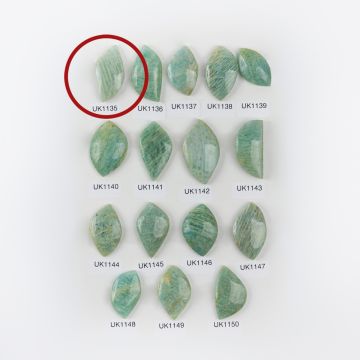 Amazonit kaboszon nieregularny jasny 36mm