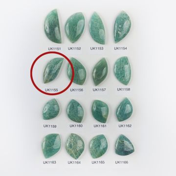 Amazonit kaboszon nieregularny 38mm