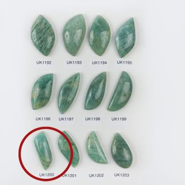 Amazonit kaboszon nieregularny 39mm