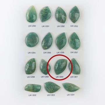 Amazonit kaboszon nieregularny 36,5mm