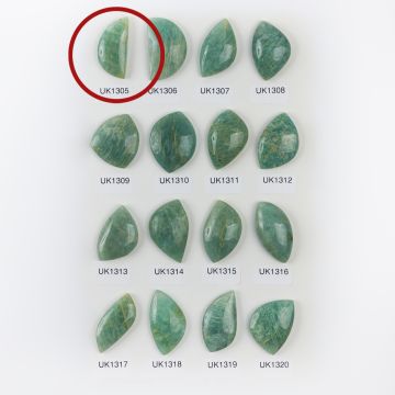 Amazonit kaboszon nieregularny 33mm