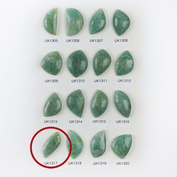 Amazonit kaboszon nieregularny 34,5mm