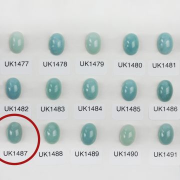 Amazonit kaboszon owal 14mm