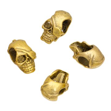 Koralik czacha kolor złoty 20mm