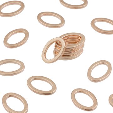 Łącznik owal gładki 25x17mm