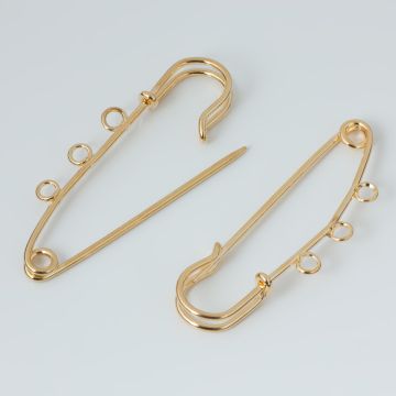 Baza broszki 3 oczka 66x6mm