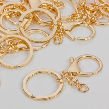 Baza breloczka w złotym kolorze