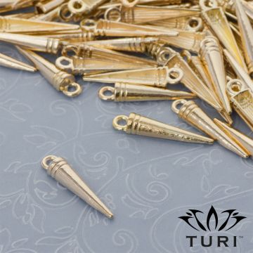 Zawieszka szpikulec w złotym kolorze 20.5x4.5m