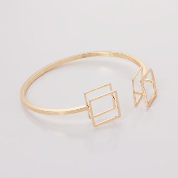 Bransoletka z mosiądzu kwadraty 16-21cm