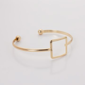 Bransoletka z mosiądzu kwadrat wycięty 16-21cm