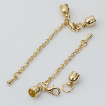 Końcówki z zapięciem i przedłużką komplet 4mm